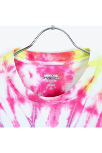 TIE DYE T-SHIRT / PINK/BLUE [SIZE:XL USED]