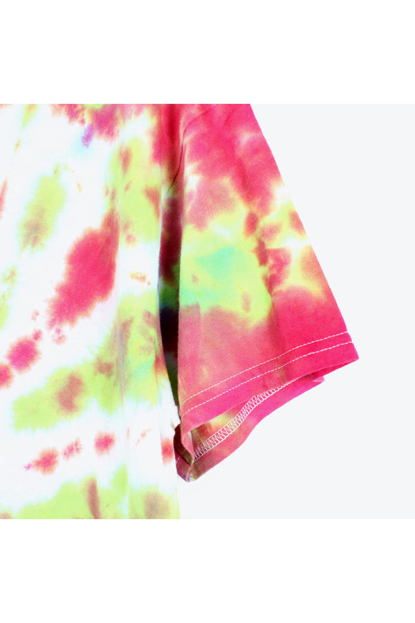 MADE IN USA TIE DYE T-SHIRT / RED/WHITE [SIZE:M USED]