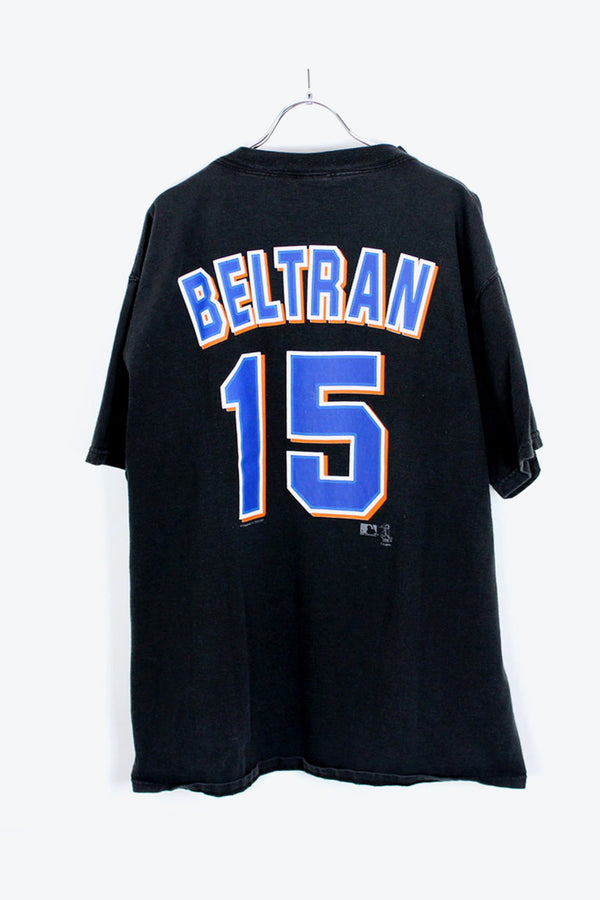 NY METS 15 BELTRAN T-SHIRT / BLACK [SIZE:L USED]