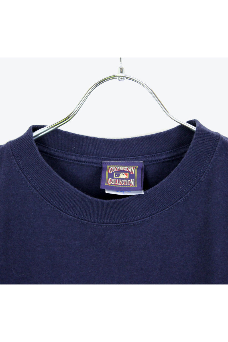 NY YANKEES 7 MANTLE T-SHIRT / NAVY [SIZE:XL USED]