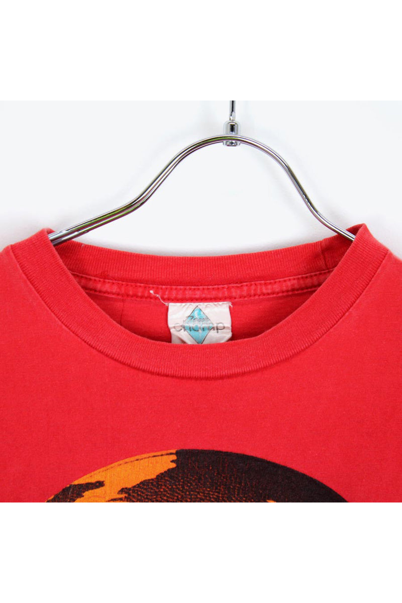 CHICAGO BULLS T-SHIRT / RED [SIZE:L USED]