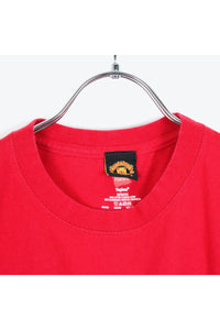 LOGO T-SHIRT / RED [SIZE:M USED]
