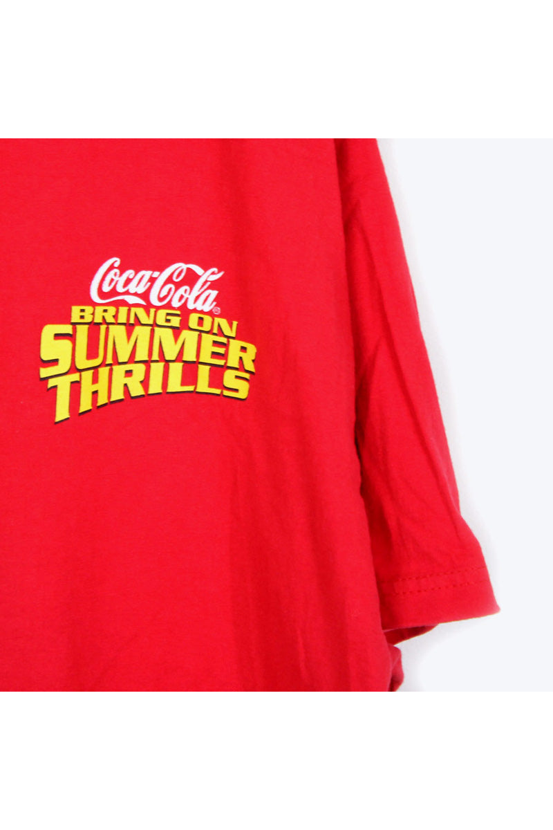 COCA COLA T-SHIRT / RED [SIZE:XL USED]