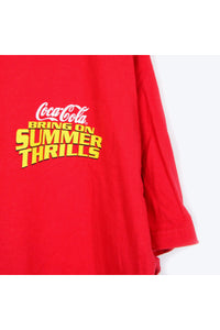 COCA COLA T-SHIRT / RED [SIZE:XL USED]