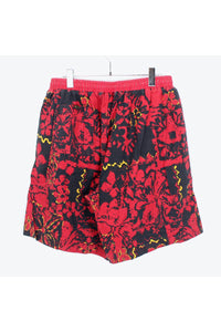 90'S SWIM SHORTS / RED BLACK [SIZE: XL DESDSTOCK/NOS]