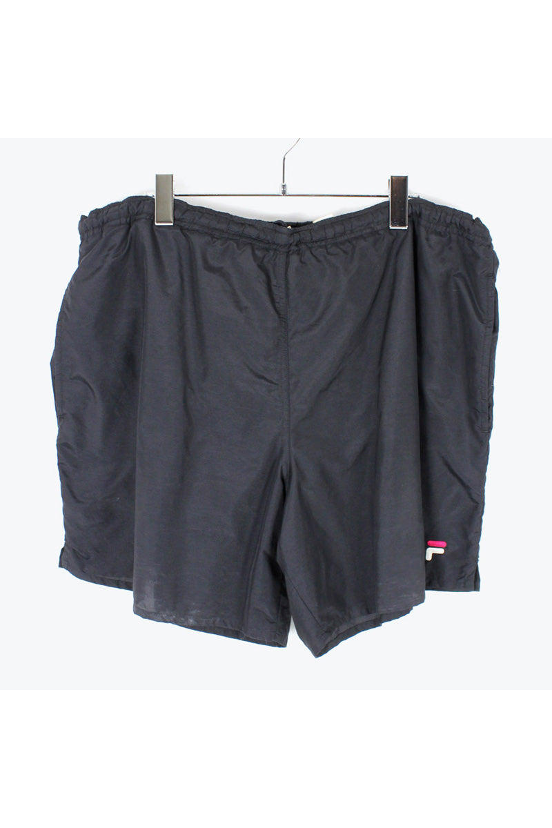 90'S NYLON SWIM SHORTS / BLACK [SIZE: L USED]