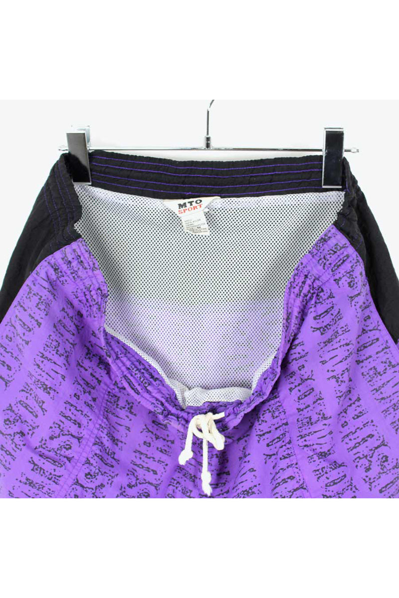 90'S SWIM SHORTS / PURPLE [SIZE: M USED]