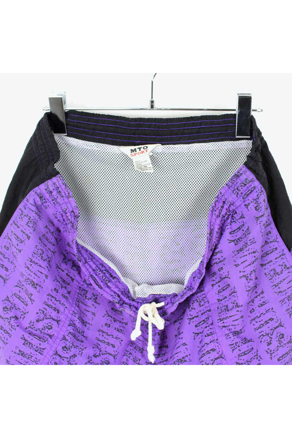 90'S SWIM SHORTS / PURPLE [SIZE: M USED]