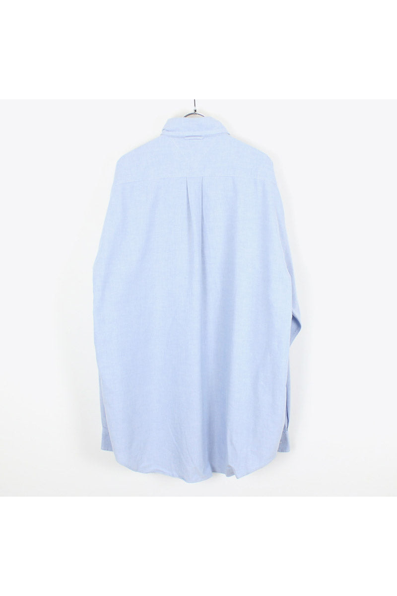90'S L/S BD OXFORD SHIRT / SAXE BLUE [SIZE: XL USED]