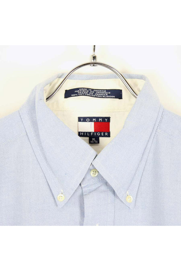 90'S L/S BD OXFORD SHIRT / SAXE BLUE [SIZE: XL USED]
