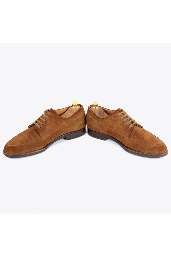 SUEDE U-TIP TOE SHOES / BROWN [SIZE: US9.5D(27.5cm相当) USED]