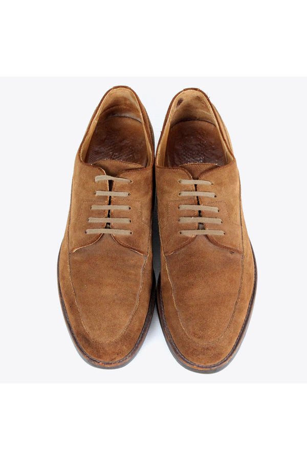 SUEDE U-TIP TOE SHOES / BROWN [SIZE: US9.5D(27.5cm相当) USED]