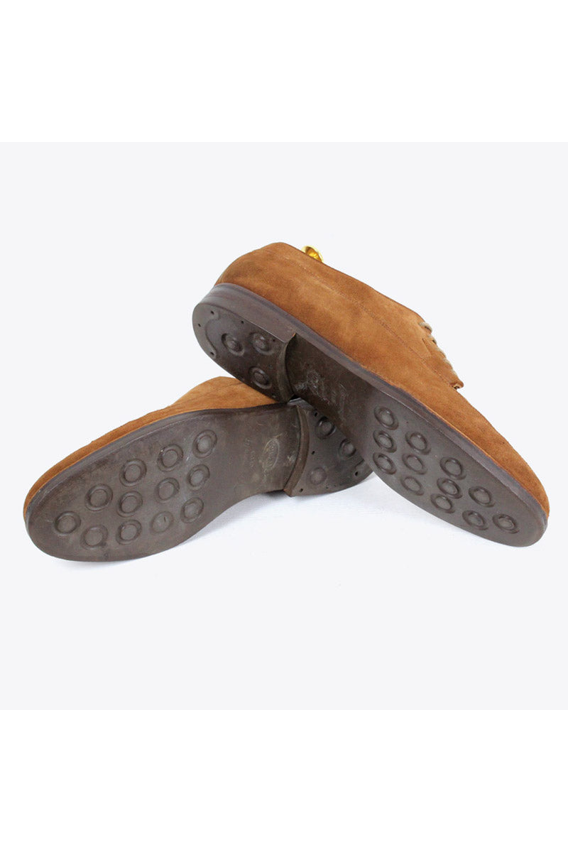 SUEDE U-TIP TOE SHOES / BROWN [SIZE: US9.5D(27.5cm相当) USED]