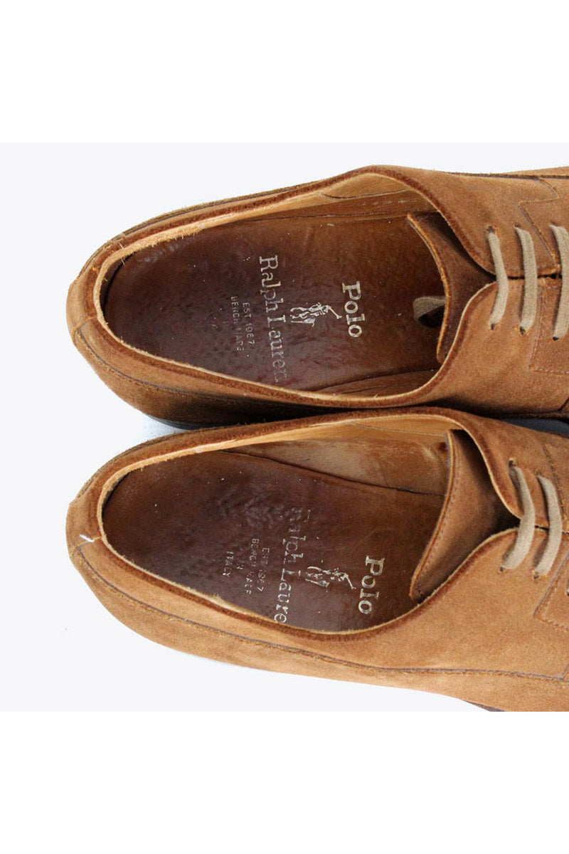 SUEDE U-TIP TOE SHOES / BROWN [SIZE: US9.5D(27.5cm相当) USED]