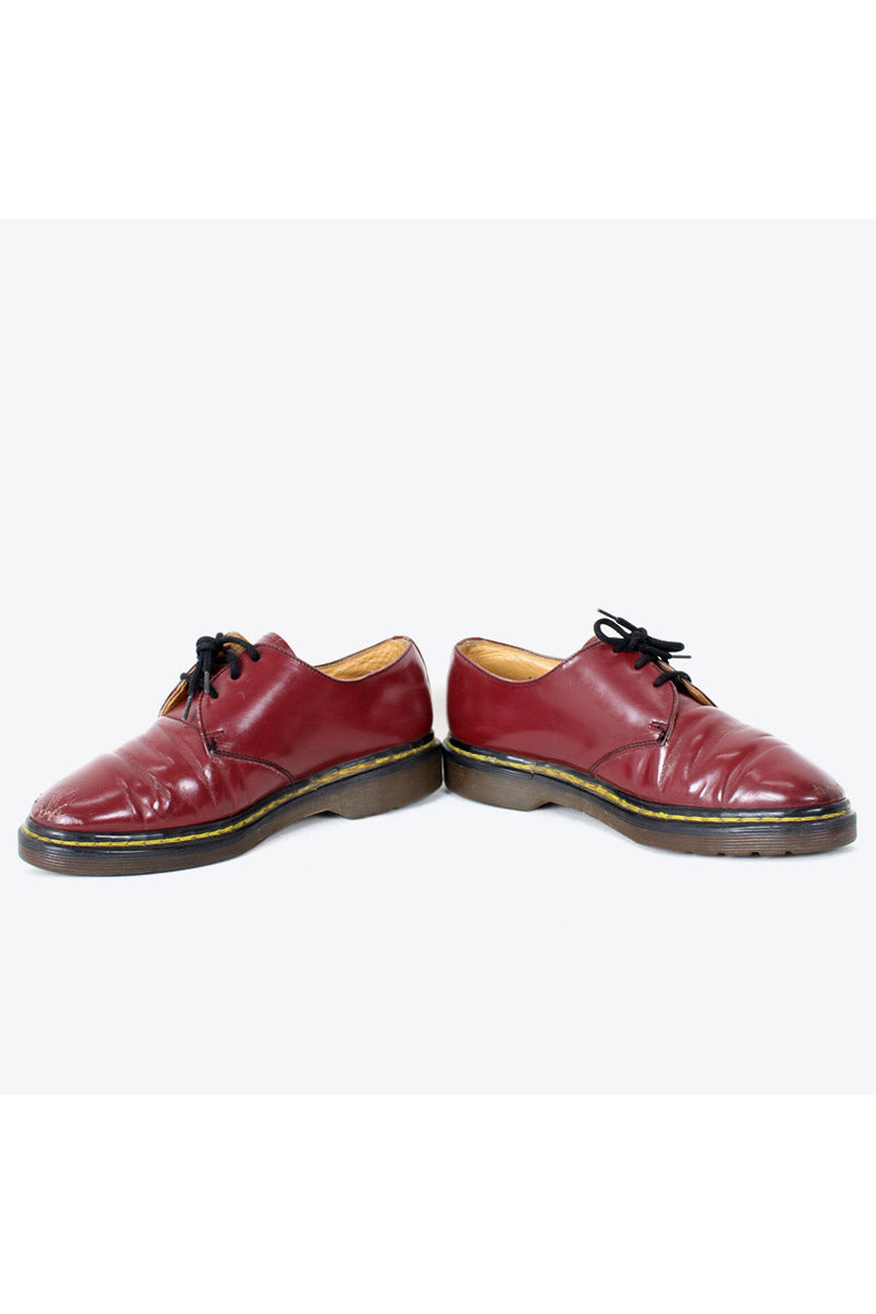 MADE IN ENGLAND 90'S 3HOLE SHOER / BURGUNDY [SIZE: US5.5D(23.5cm) USED]