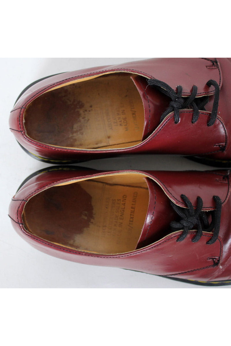 MADE IN ENGLAND 90'S 3HOLE SHOER / BURGUNDY [SIZE: US5.5D(23.5cm) USED]