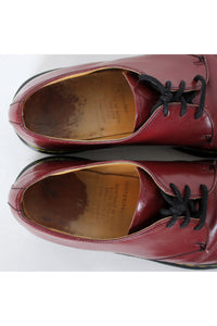 MADE IN ENGLAND 90'S 3HOLE SHOER / BURGUNDY [SIZE: US5.5D(23.5cm) USED]