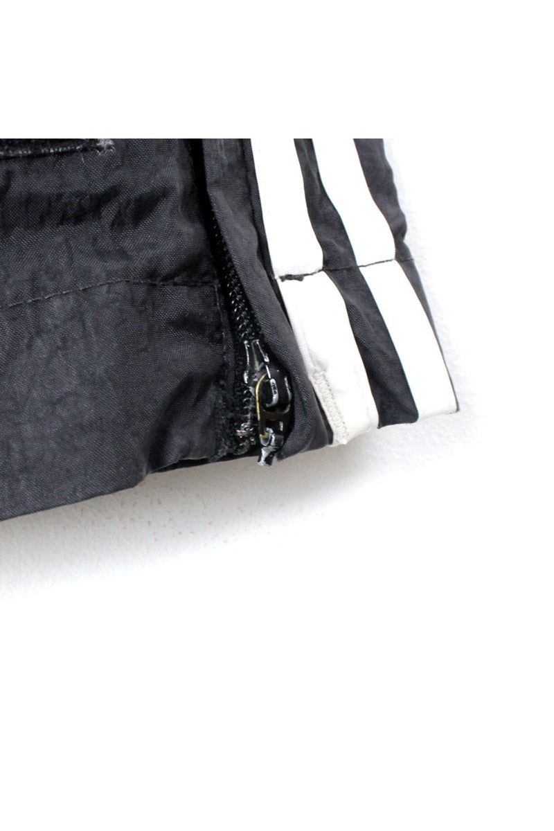 90'S THREE LINE NYLON PANTS / BALCK【SIZE:L USED】