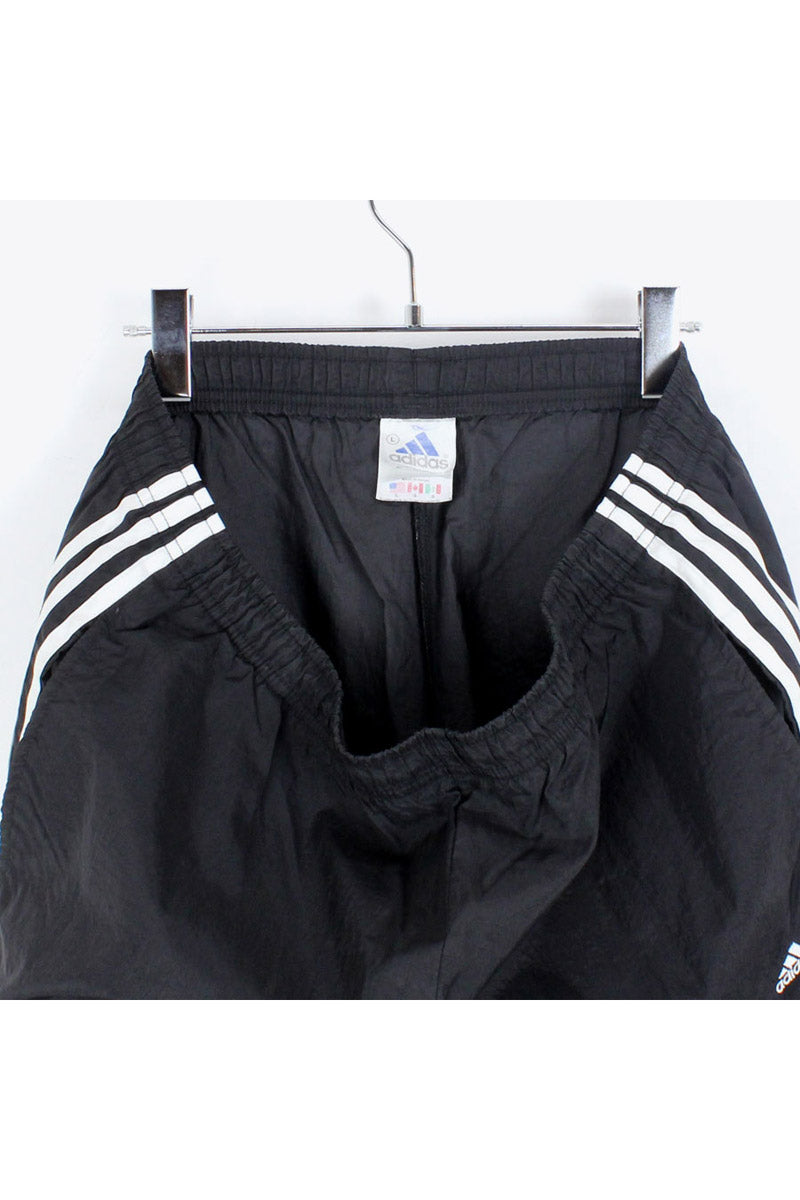 90'S THREE LINE NYLON PANTS / BALCK【SIZE:L USED】