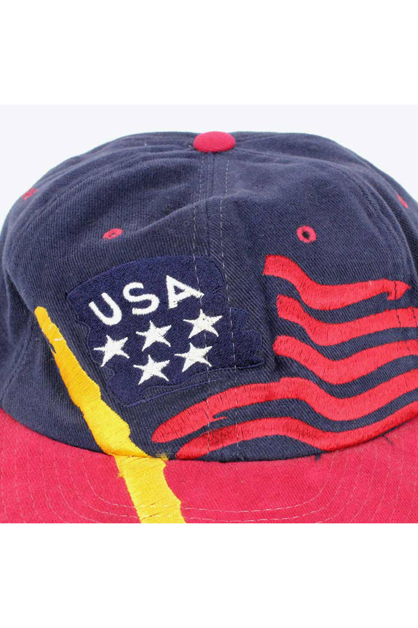 90'S USA LOGO CAP / NAVY RED [SIZE: O/S USED]