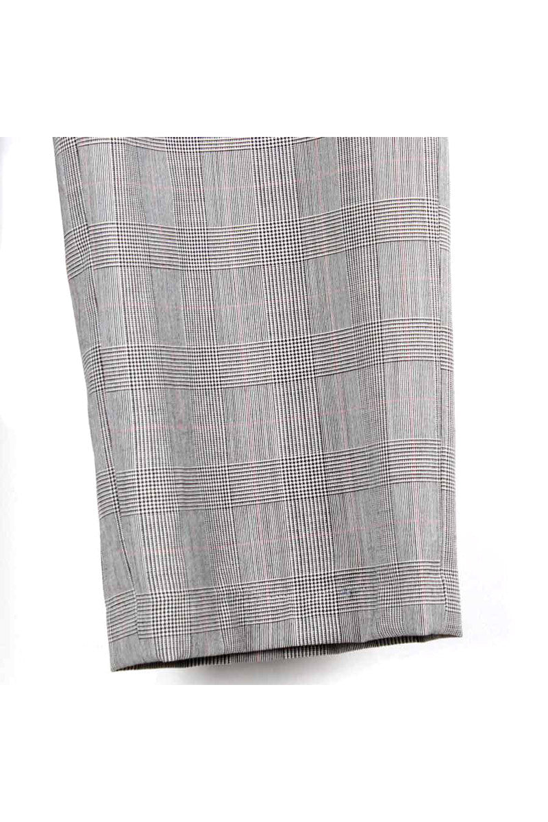 TUCK SLACKS / GREN CHECK [SIZE:W32 USED]