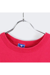 80'S S/S LOGO PRINT T-SHIRT / RED [SIZE:L USED]