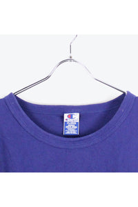 90'S S/S LOGO PRINT T-SHIRT / NAVY [SIZE:XL USED]