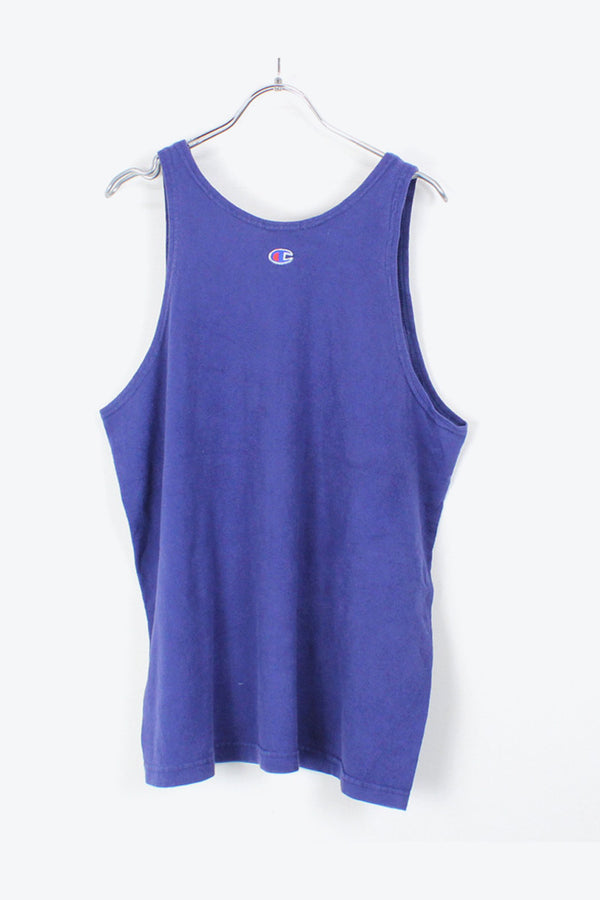 MADE IN USA 90'S TANK TOP / NAVY [SIZE:M USED]