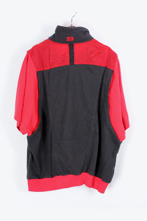 90'S AIR JORDAN S/S PULLOVER T-SHIRT / BLACK/RED [SIZE:L相当 USED]