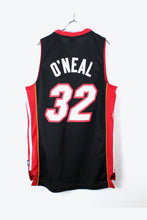 画像をギャラリービューアに読み込む, 90&#39;S HEAT SHAQ O&#39;NEAL GAME SHIRT / BLACK/RED [SIZE:M USED]
