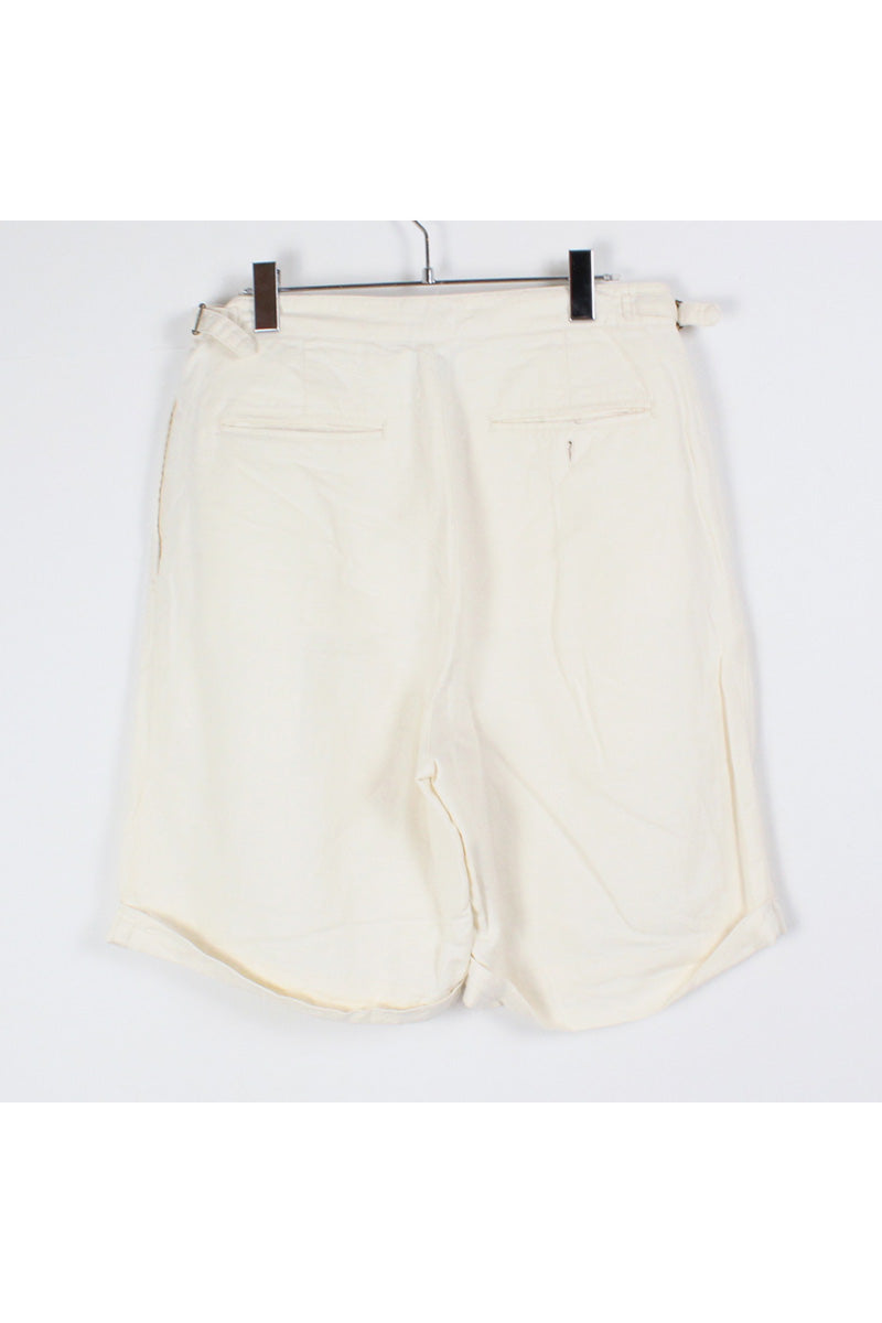 90'S TACK SHORTS / WHITE [SIZE: 32 USED]