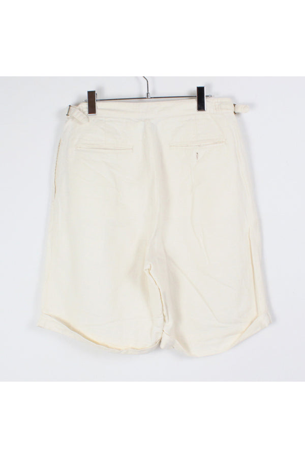 90'S TACK SHORTS / WHITE [SIZE: 32 USED]