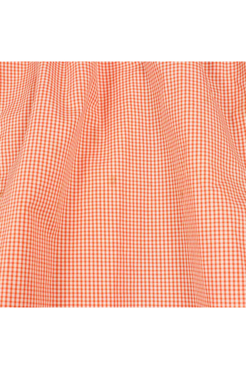 90'S GINGHAM CHECK SHORTS / ORANGE BLUE [SIZE: L USED]