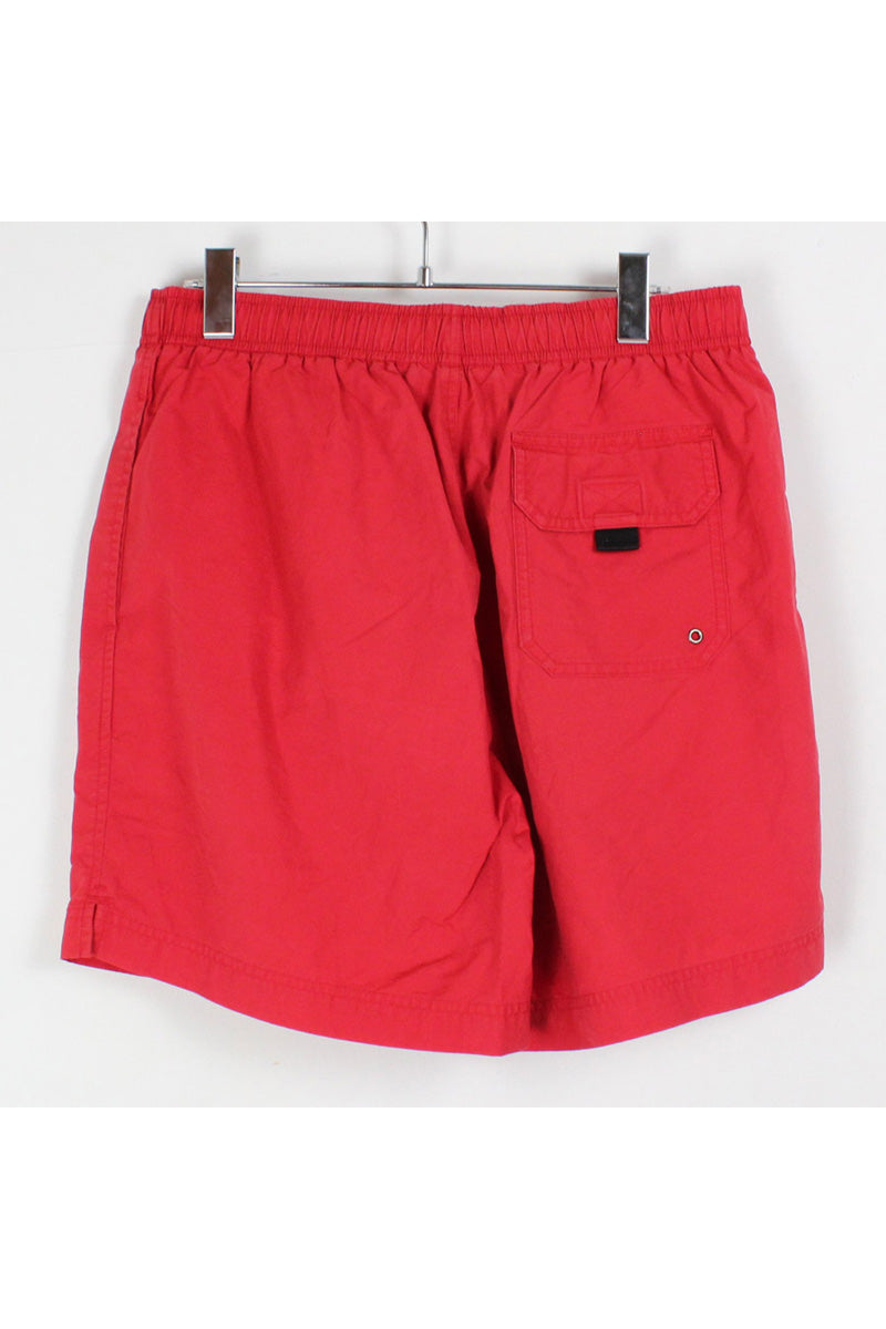 90'S SWIM SHORTS / RED [SIZE: L USED]