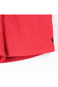 90'S SWIM SHORTS / RED [SIZE: L USED]
