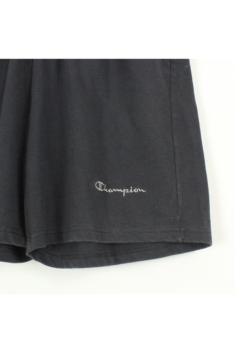 ONE POINT LOGO TRAINING SHORTS / BLACK [SIZE: L USED]