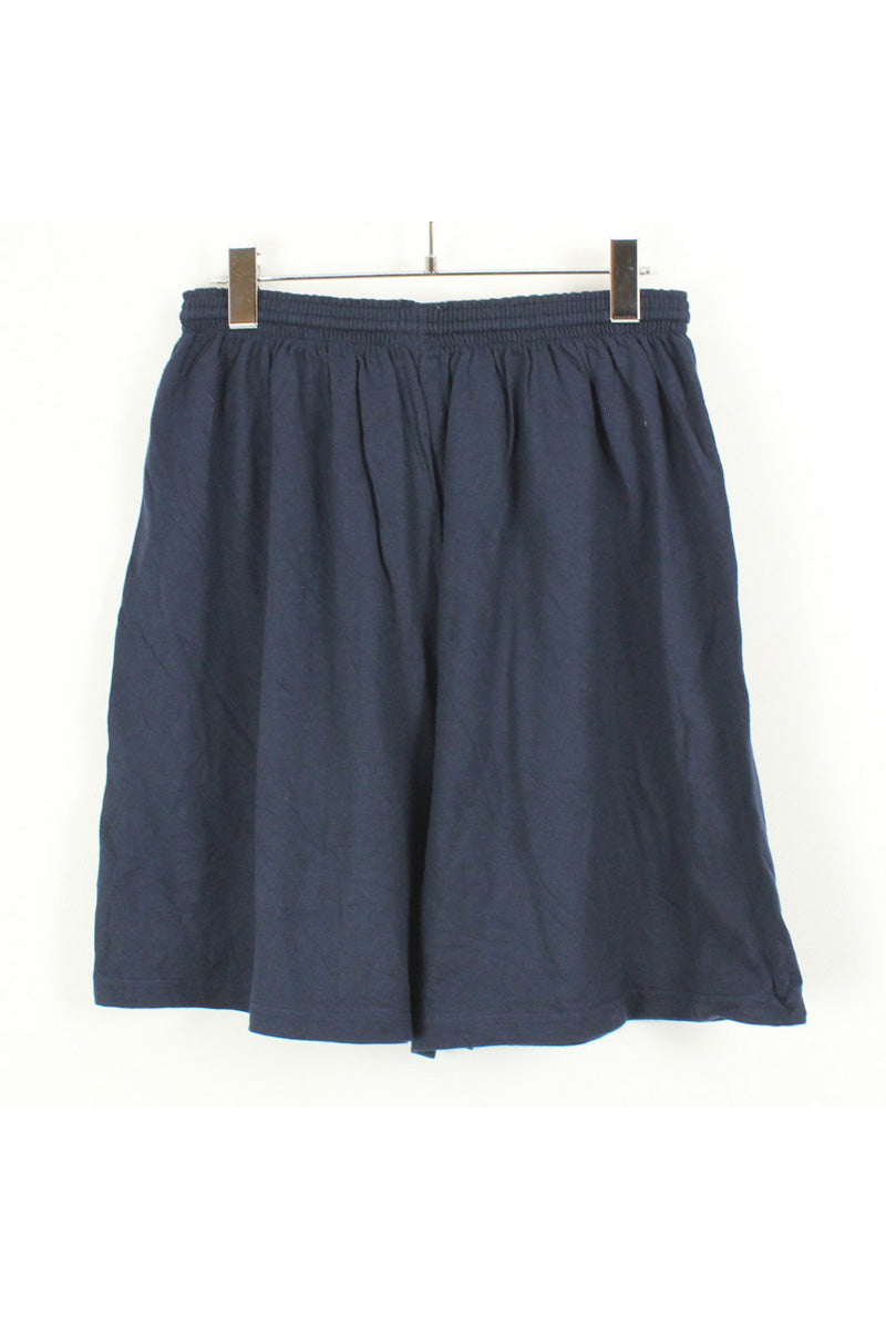 ONE POINT LOGO SWEAT SHORTS / NAVY [SIZE: XL USED]