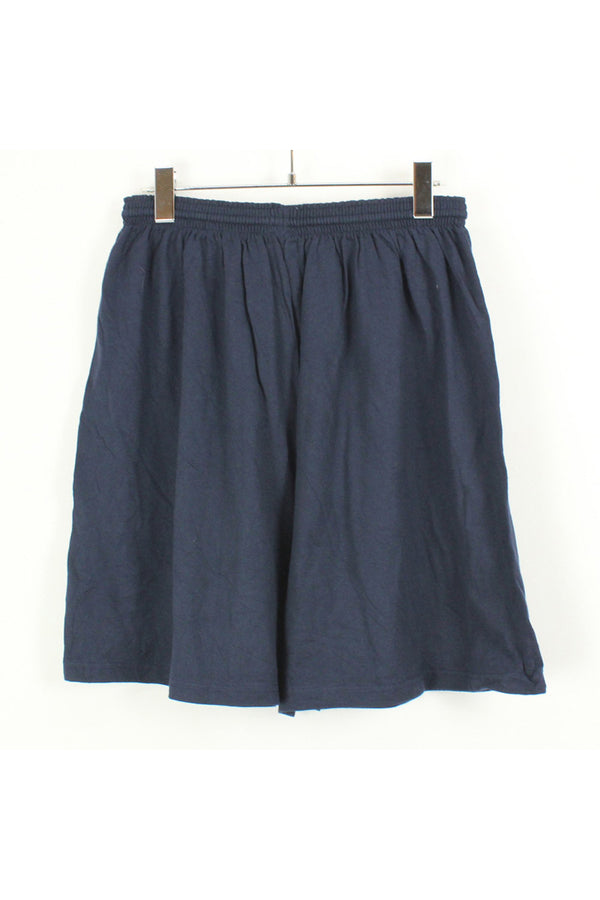 ONE POINT LOGO SWEAT SHORTS / NAVY [SIZE: XL USED]