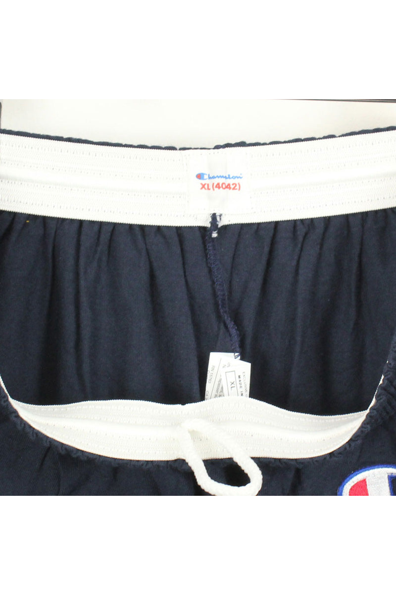 ONE POINT LOGO SWEAT SHORTS / NAVY [SIZE: XL USED]