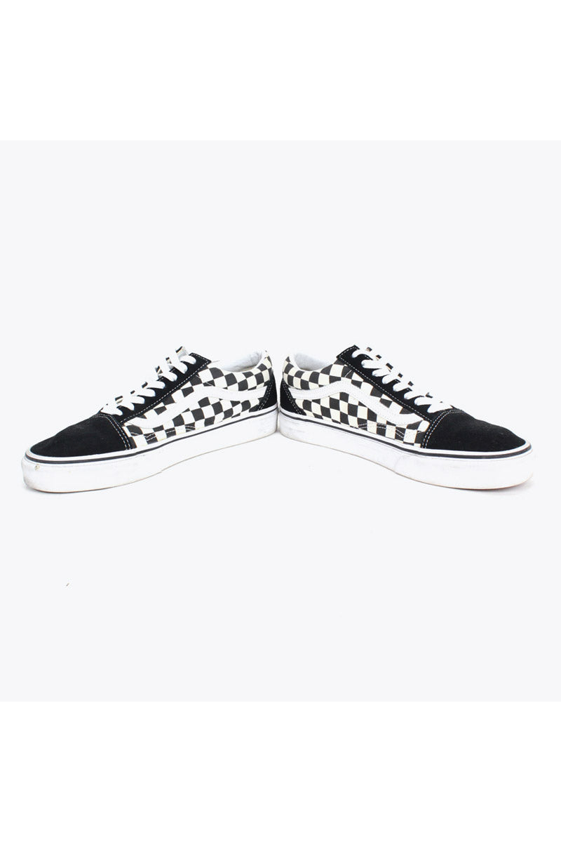 OLD SKOOL CHECKER FLAG USA企画品 / BLACK WHITE [SIZE: US8(26cm) USED]