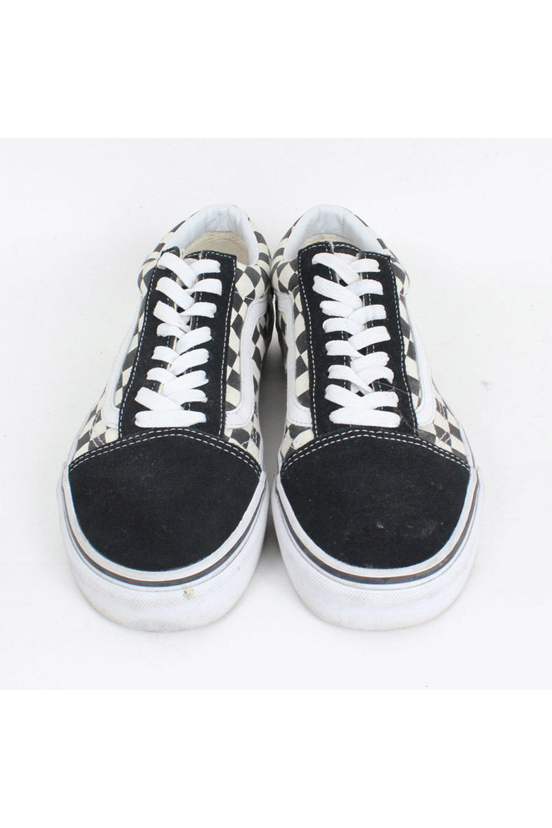 OLD SKOOL CHECKER FLAG USA企画品 / BLACK WHITE [SIZE: US8(26cm) USED]