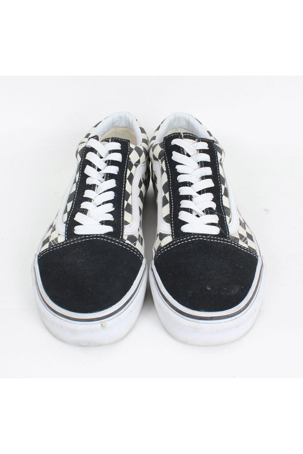 OLD SKOOL CHECKER FLAG USA企画品 / BLACK WHITE [SIZE: US8(26cm) USED]