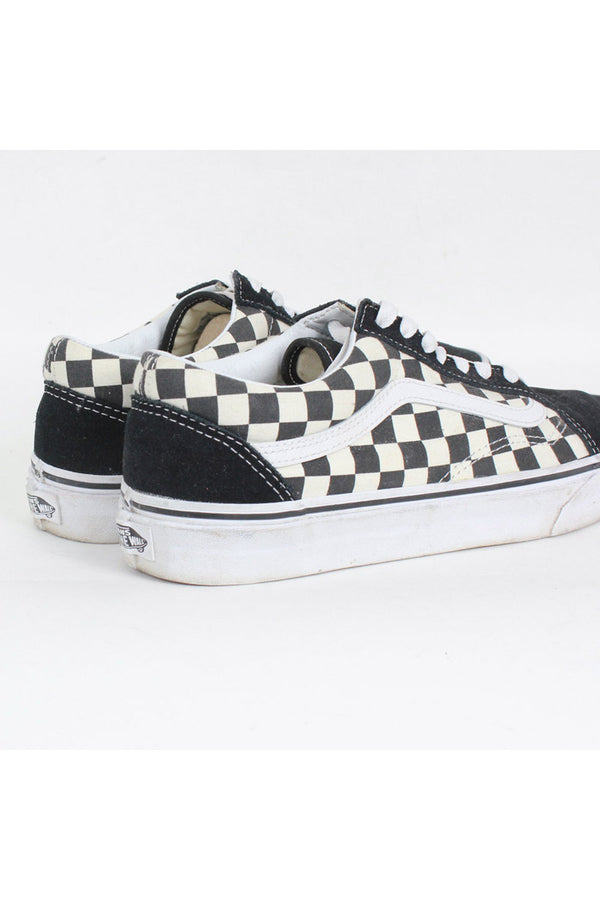 OLD SKOOL CHECKER FLAG USA企画品 / BLACK WHITE [SIZE: US8(26cm) USED]