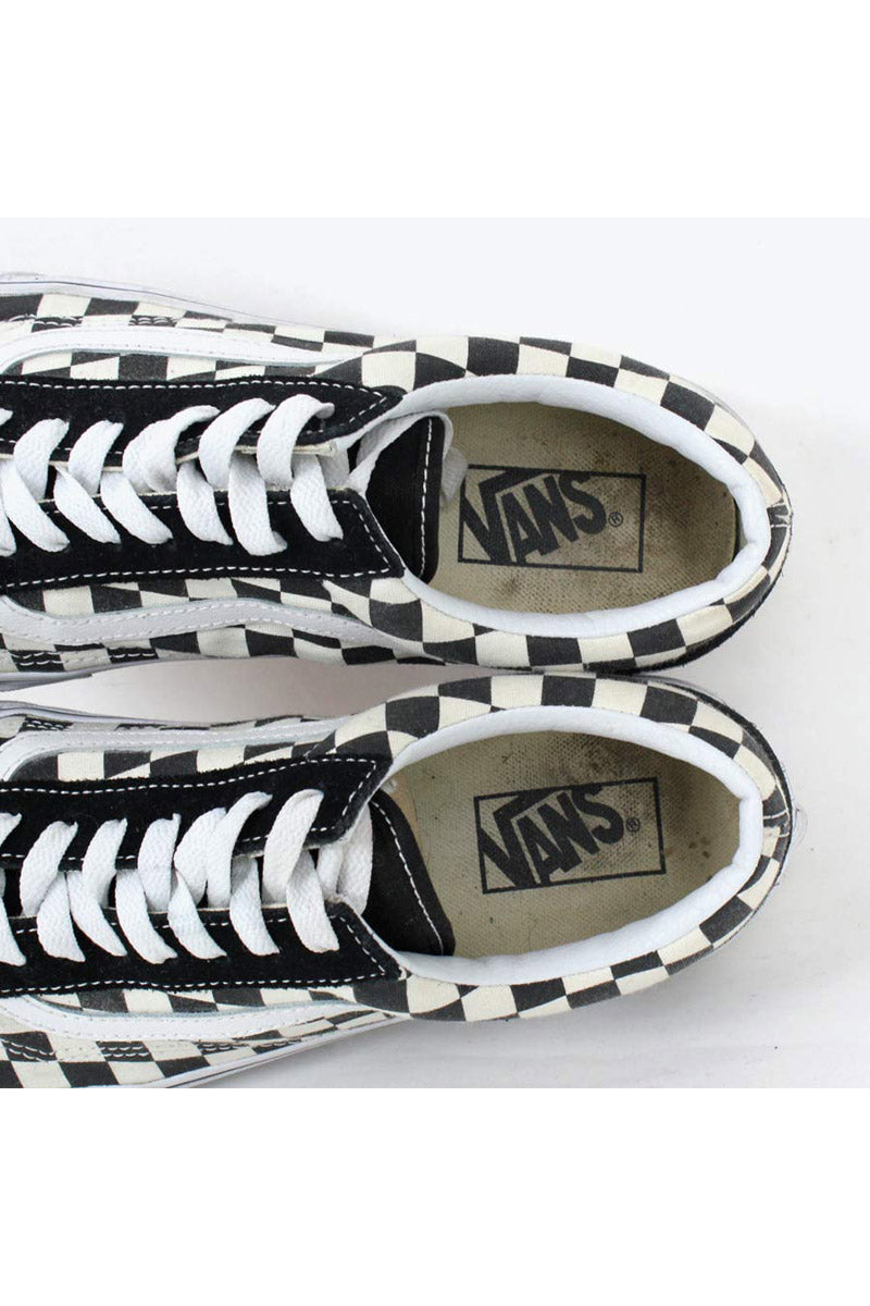 OLD SKOOL CHECKER FLAG USA企画品 / BLACK WHITE [SIZE: US8(26cm) USED]