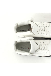 LEATHER SNEAKERS HI / WHITE [SIZE: US9(27cm) DEADSTOCK/NOS]