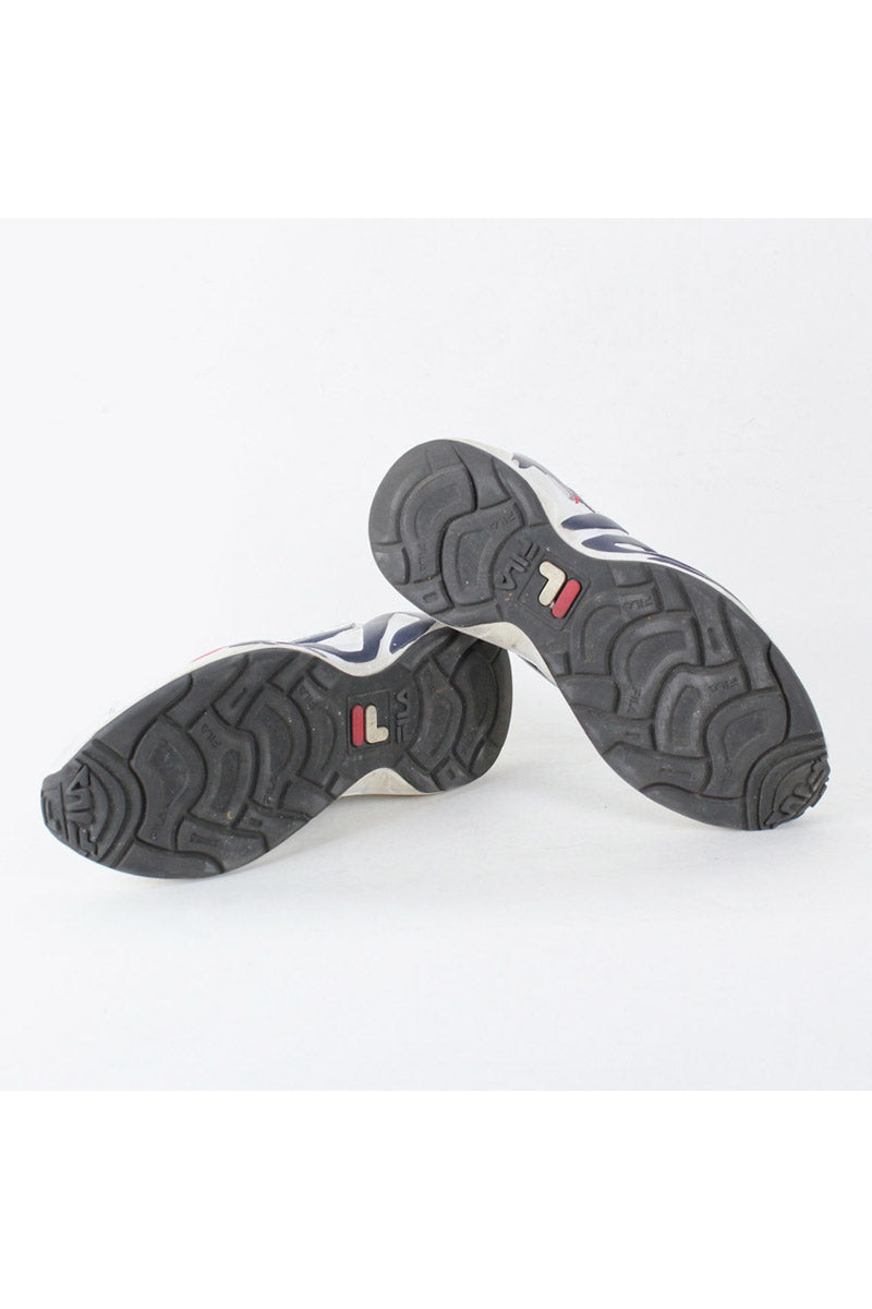 RUNNING SNEAKERS / WHITE NAVY [SIZE: US8(26cm) USED]