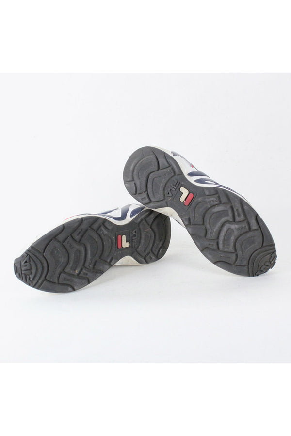 RUNNING SNEAKERS / WHITE NAVY [SIZE: US8(26cm) USED]