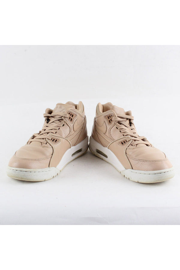 AIR FLIGHT 89 LEATHER SNEAKERS / TAN [SIZE: US8(26cm) USED]