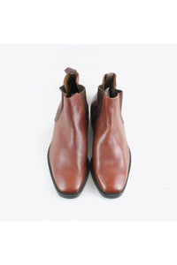 MADE IN ENGLAND 70'S CHELSEA BOOTS / BROWN [SIZE: US11(29cm相当) DEADSTOCK/NOS]
