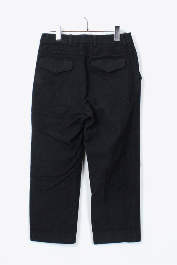 MADE IN USA WOOL PANTS / BLACK [SIZE:XS USED]